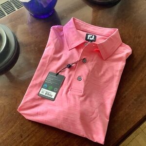 FootJoy Pink Viral Collared Golf Polo Shirt Men’s XL NWT